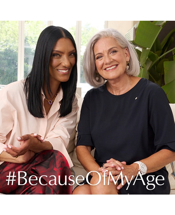 photo of estee lauder because of my age campaign