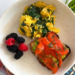 photo of health optimization coach celia chen food